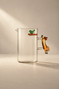 Curious Menagerie Clear Glass Pitcher and Tumbler Set