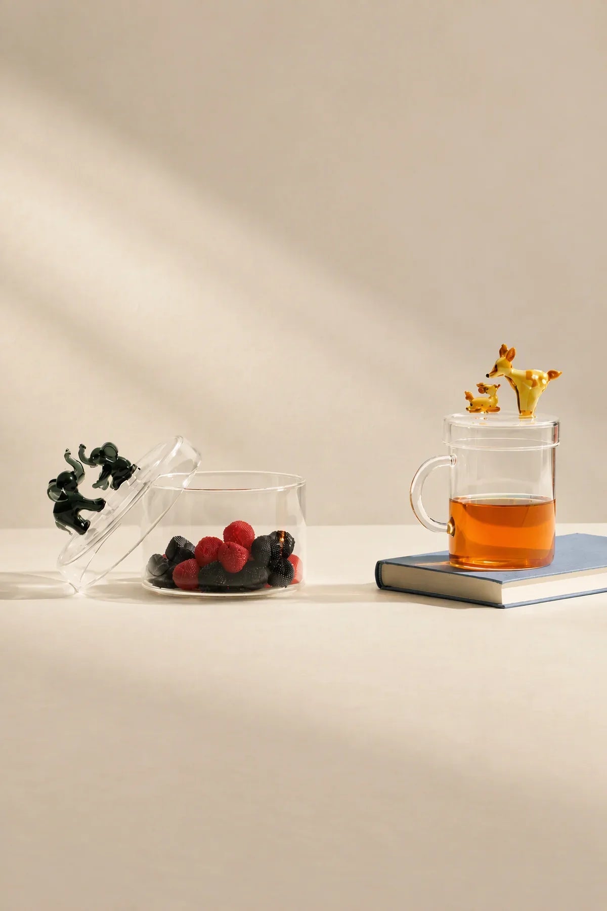 Tender Ties Clear Glass Storage Jar