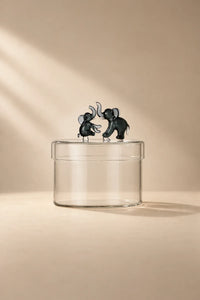 Tender Ties Clear Glass Storage Jar
