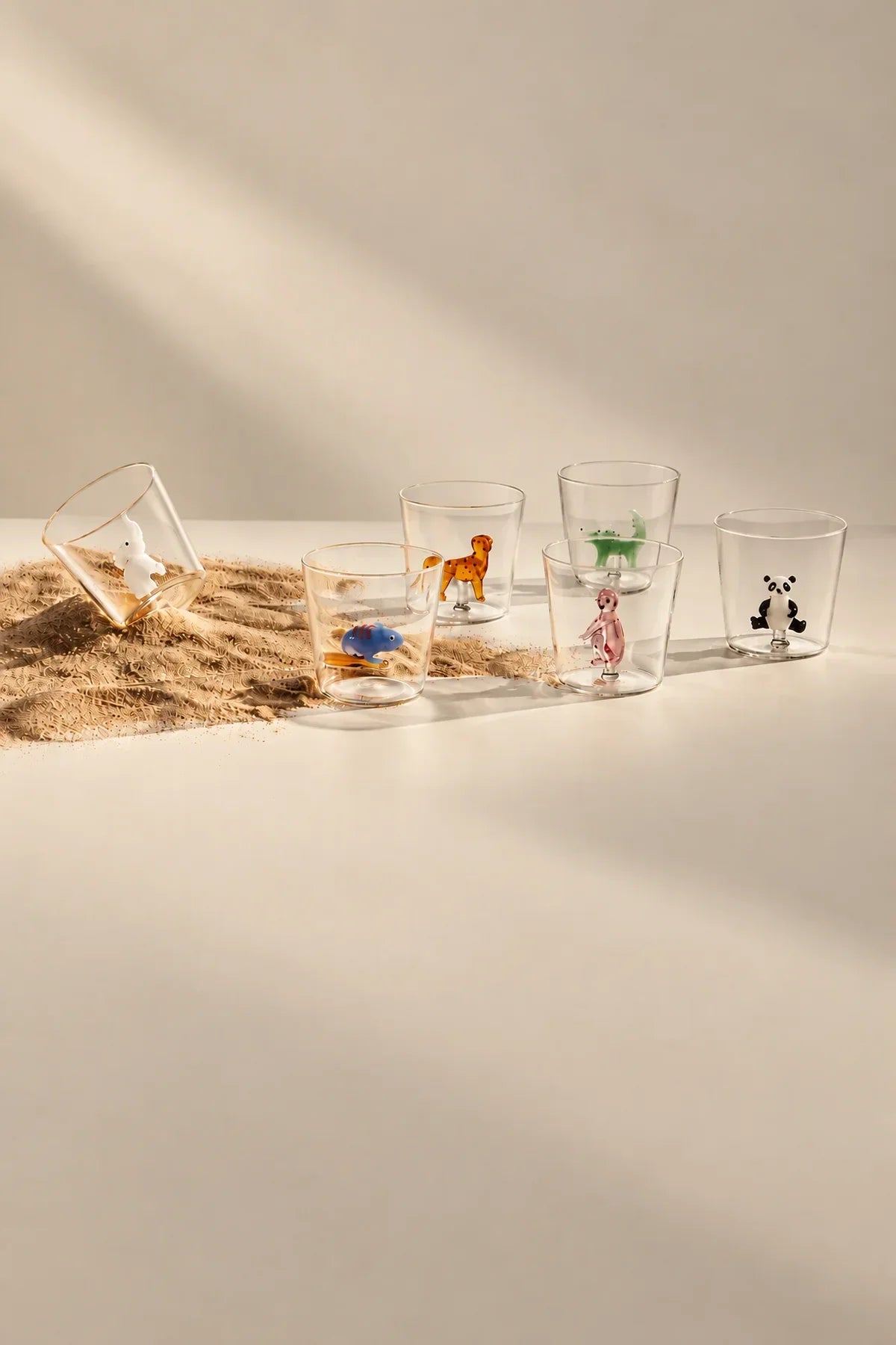 Glass Menagerie Clear Borosilicate Glass Drinking Glass