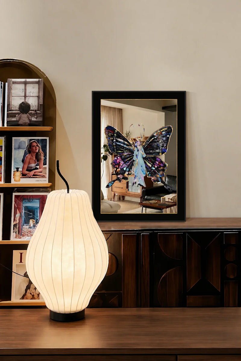 Butterfly Princess Metal-Framed Decorative Mirror