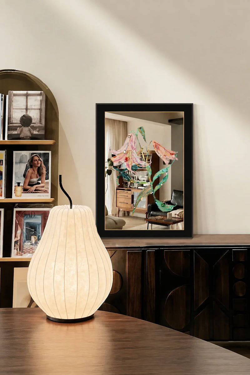Orchid Metal-Framed Decorative Mirror