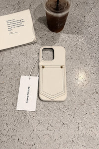 Back Pocket Denim-Look Fabric Phone Case