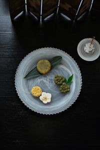 Mist Ceremony Frosted White Glass Tea Set
