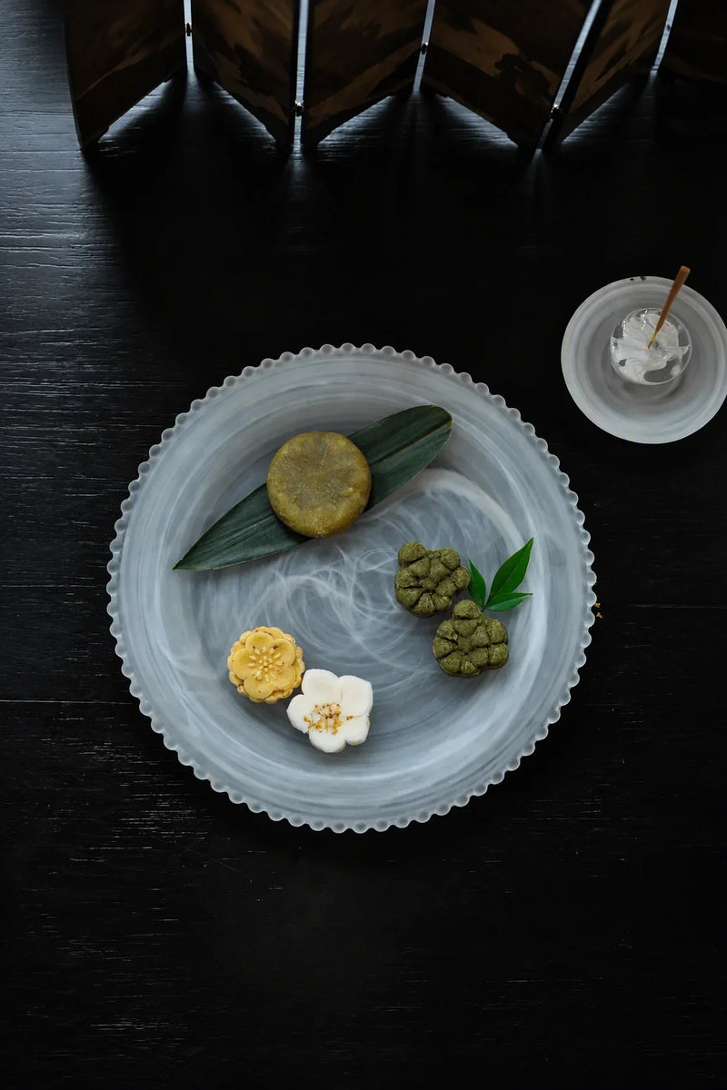 Mist Ceremony Frosted White Glass Tea Set