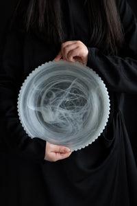 Mist Ceremony Frosted White Glass Tea Set