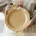 Crown Bear Golden Ceramic Plates