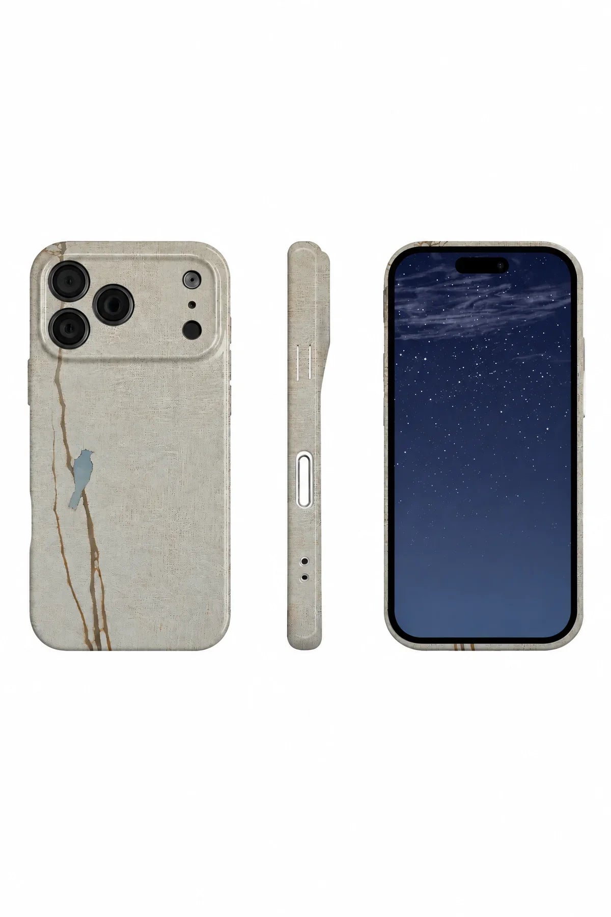 Painter's Study Ivory Canvas-Look Phone Case