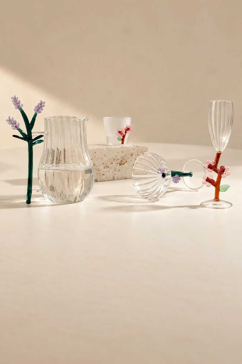 Secret Garden Botanical-Stem Borosilicate Glassware