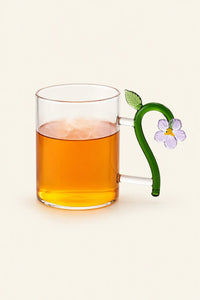 Meadow Bloom Clear Glass Drinkware Collection