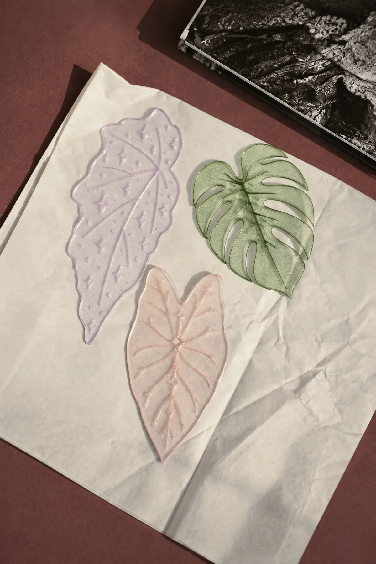 Botanical Veil Translucent Film Bookmark