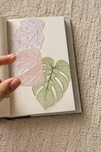 Botanical Veil Translucent Film Bookmark