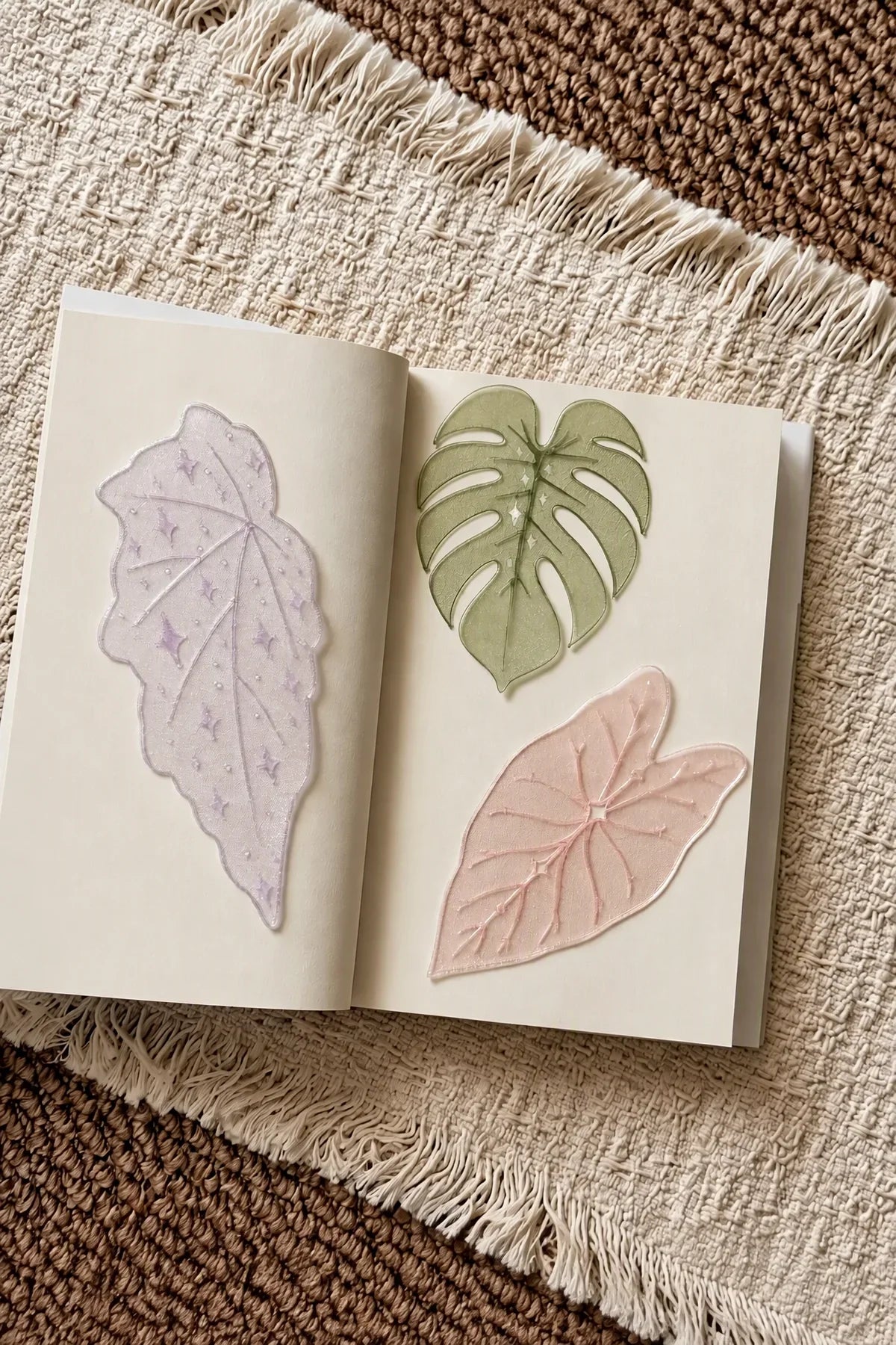 Botanical Veil Translucent Film Bookmark