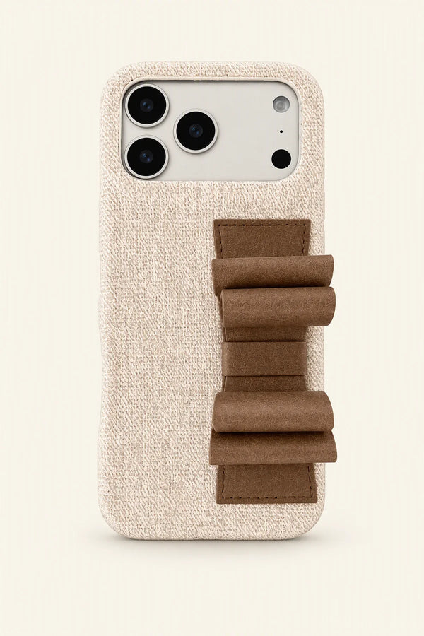 Gift Wrapped Pink Crocodile-Look Phone Case