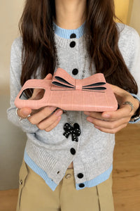 Gift Wrapped Pink Crocodile-Look Phone Case