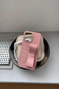 Gift Wrapped Pink Crocodile-Look Phone Case