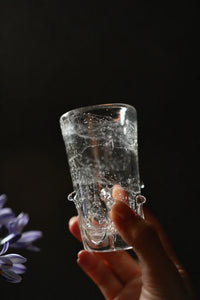 Crown Fizz Clear Glass Drinking Cup