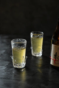 Crown Fizz Clear Glass Drinking Cup