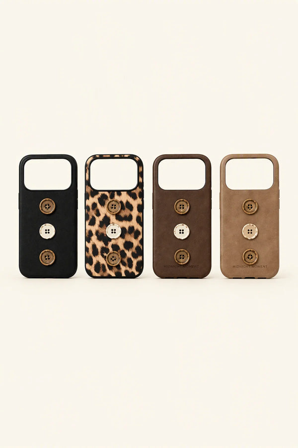 Tailored Studio Leopard Leather-Look Phone Case