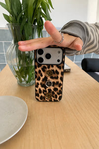 Tailored Studio Leopard Leather-Look Phone Case