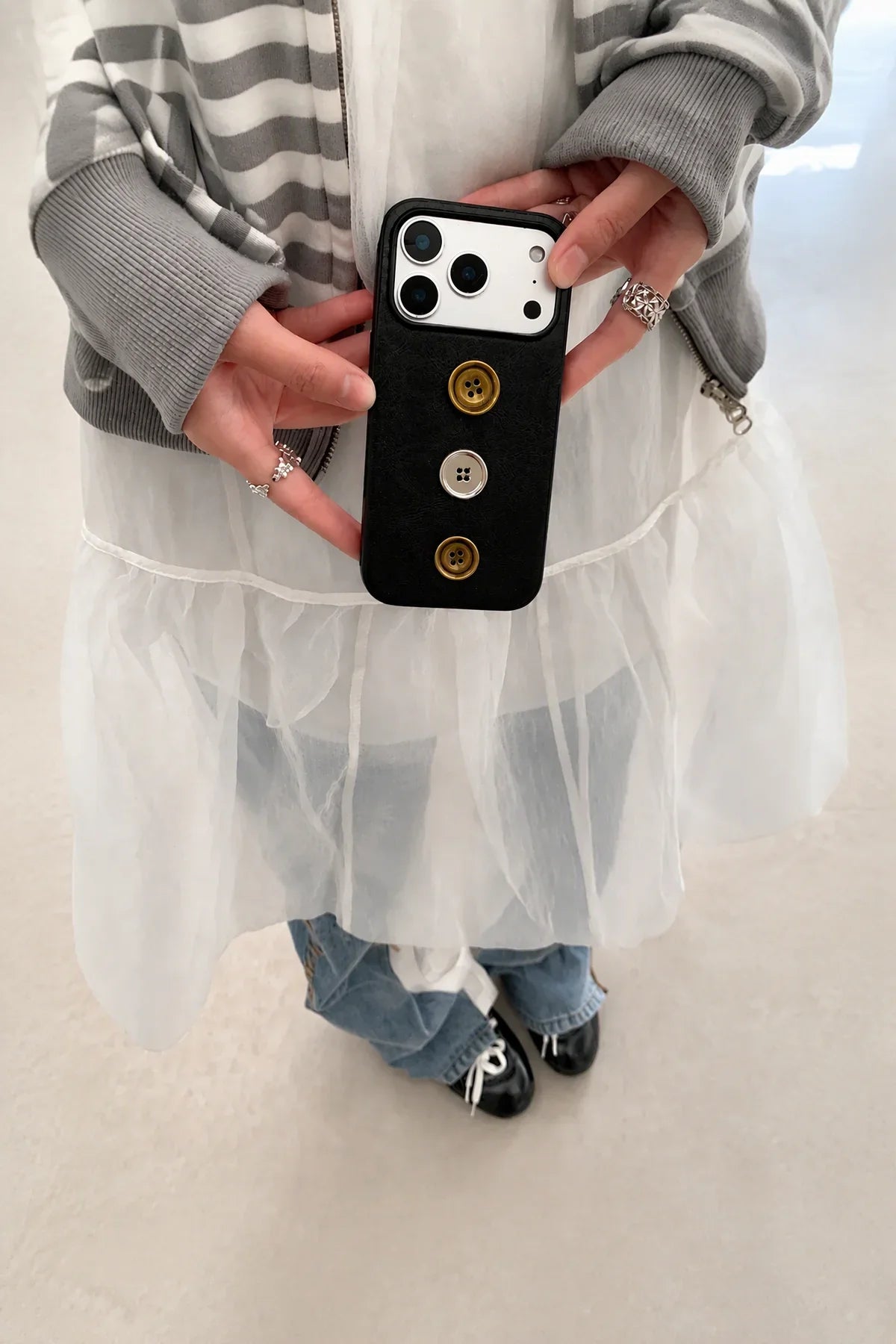 Tailored Studio Leopard Leather-Look Phone Case