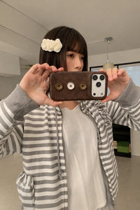 Tailored Studio Leopard Leather-Look Phone Case