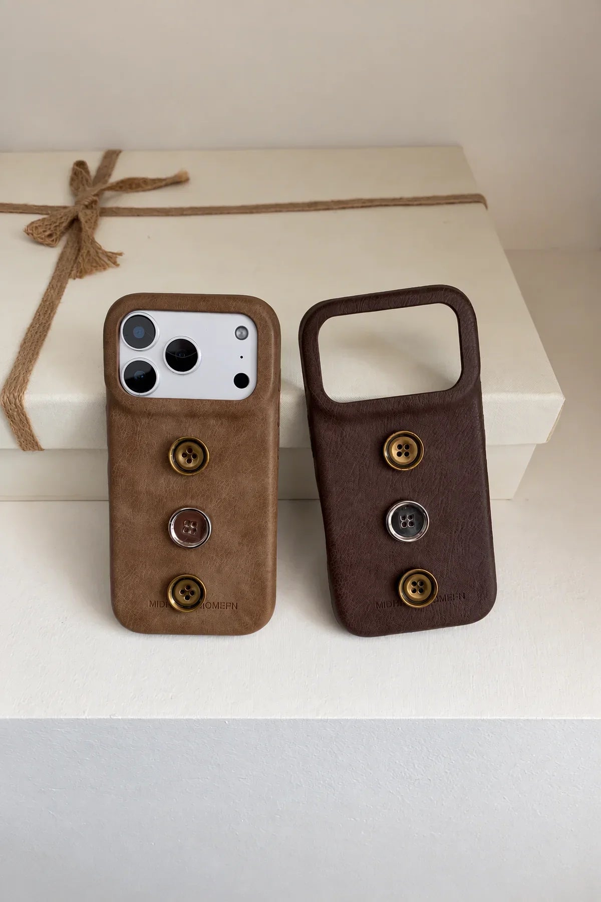 Tailored Studio Leopard Leather-Look Phone Case