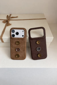 Tailored Studio Leopard Leather-Look Phone Case