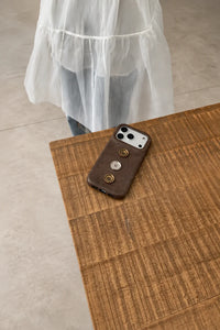 Tailored Studio Leopard Leather-Look Phone Case