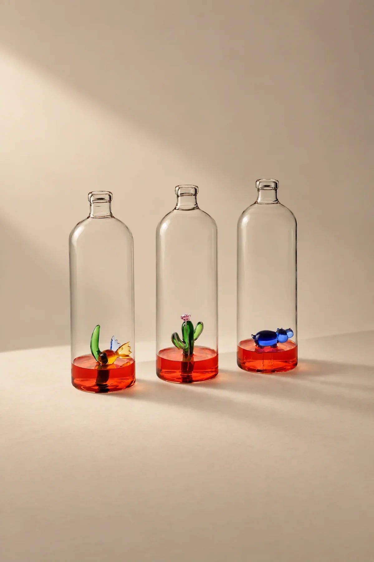 Hidden Oasis Clear Glass Water Carafe