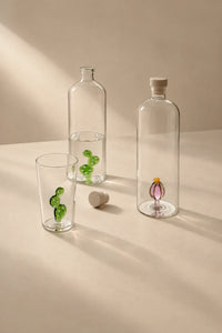 Hidden Oasis Clear Glass Water Carafe