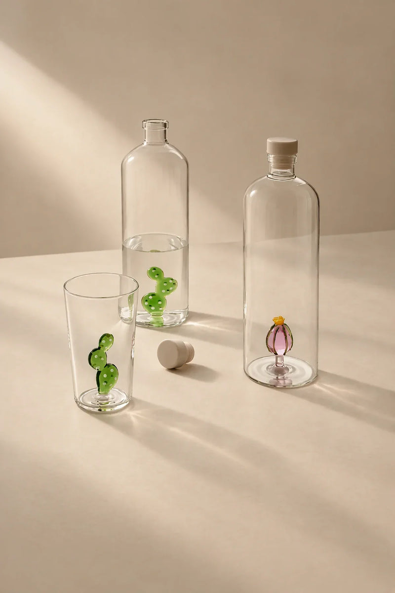 Hidden Oasis Clear Glass Water Carafe