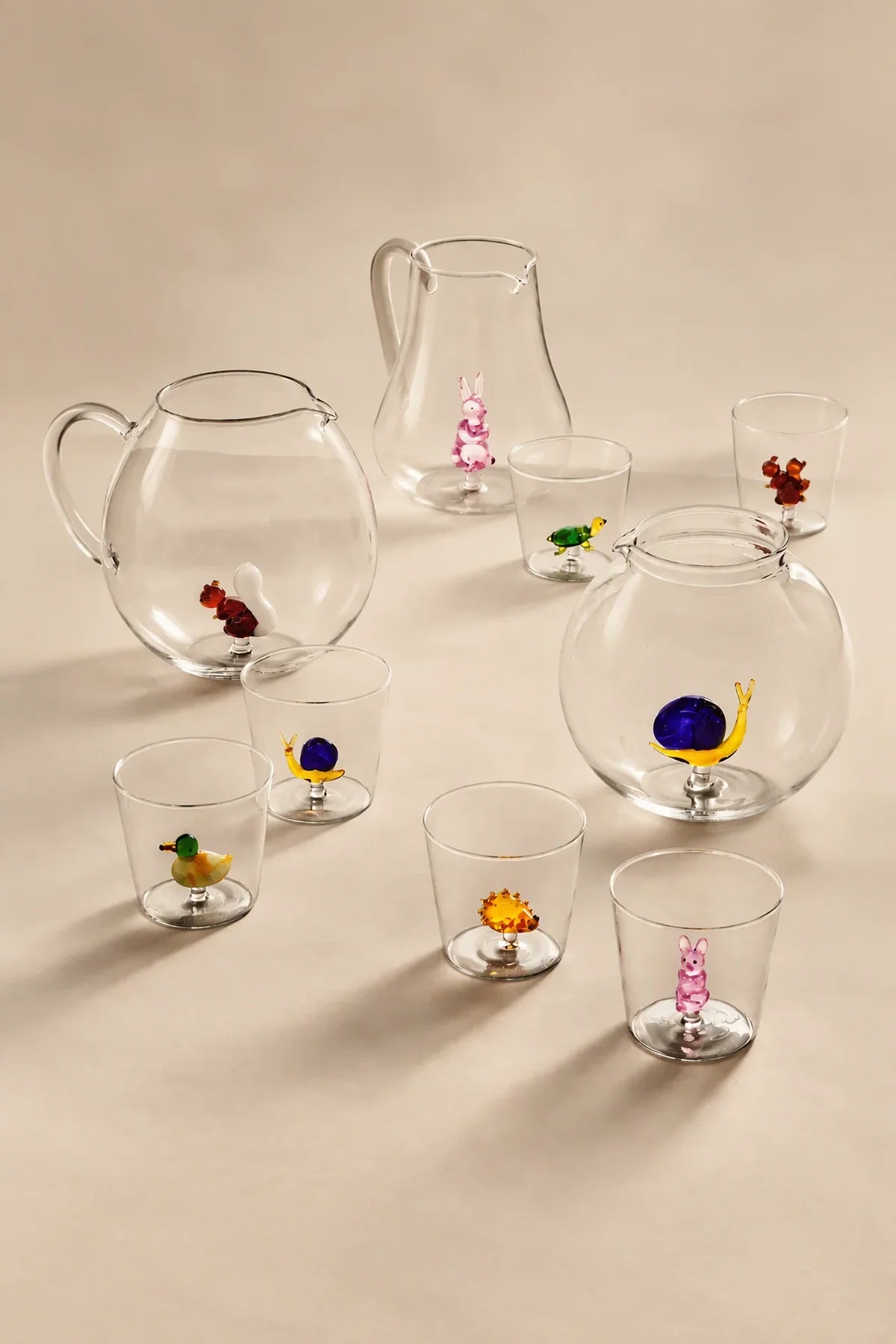 Hidden Oasis Clear Glass Water Carafe
