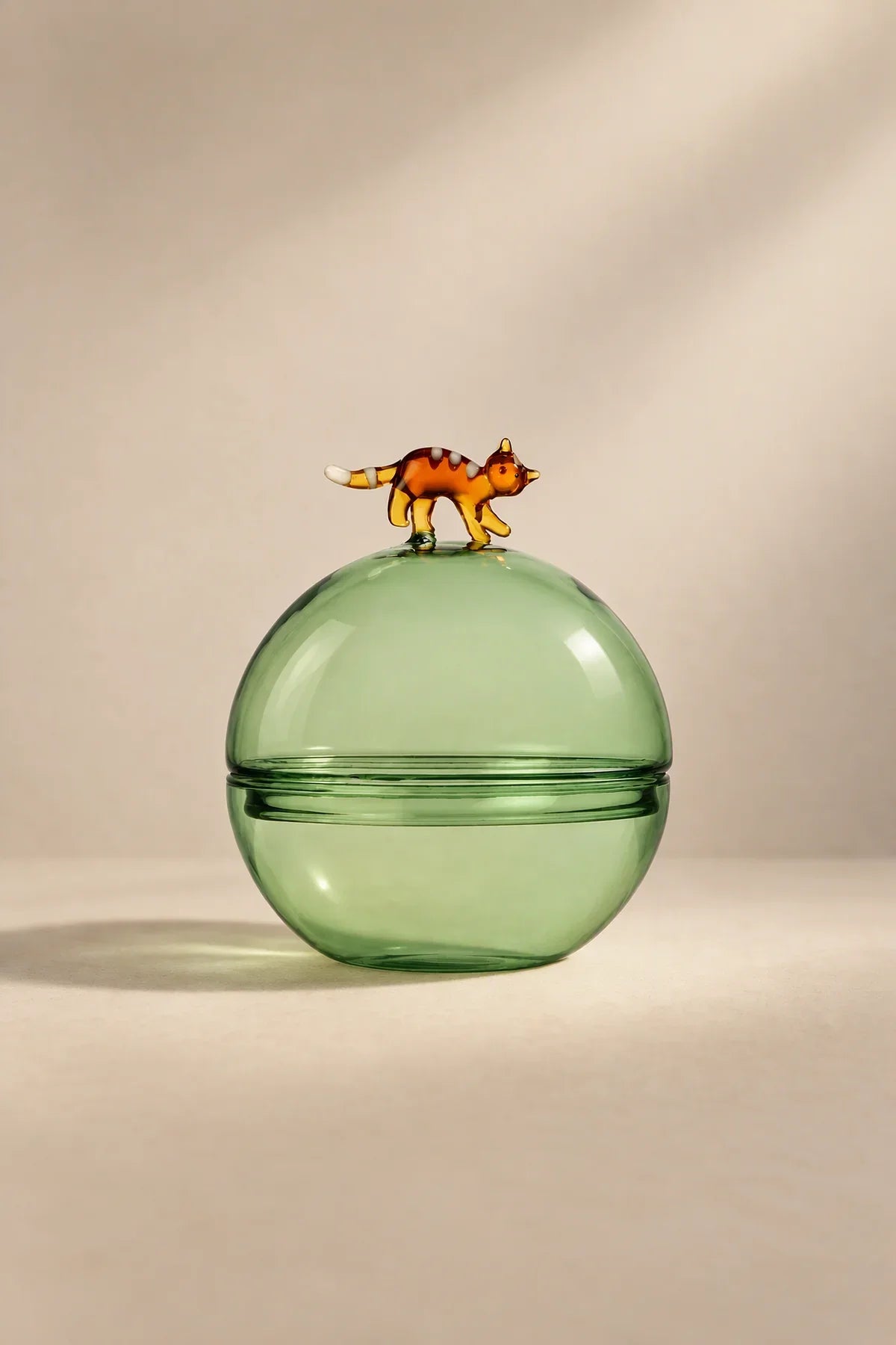 Christmas Tales Clear Glass Storage Vessel