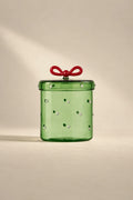 Christmas Tales Clear Glass Storage Vessel
