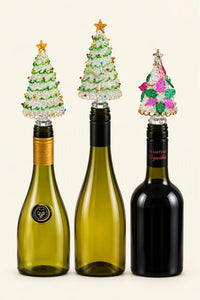Alpine Glow Beaded Glass Bottle Stopper