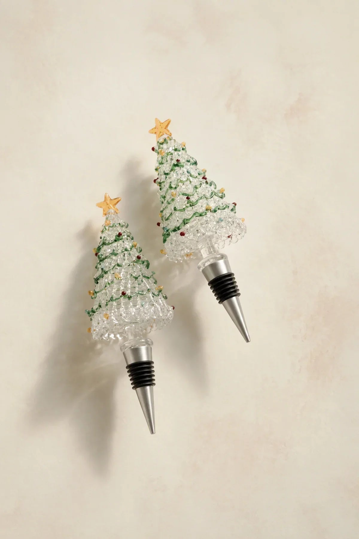 Alpine Glow Beaded Glass Bottle Stopper