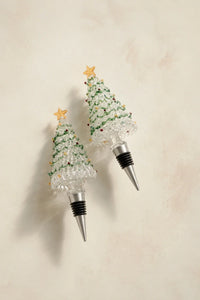 Alpine Glow Beaded Glass Bottle Stopper