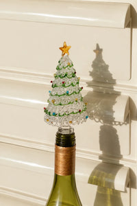 Alpine Glow Beaded Glass Bottle Stopper