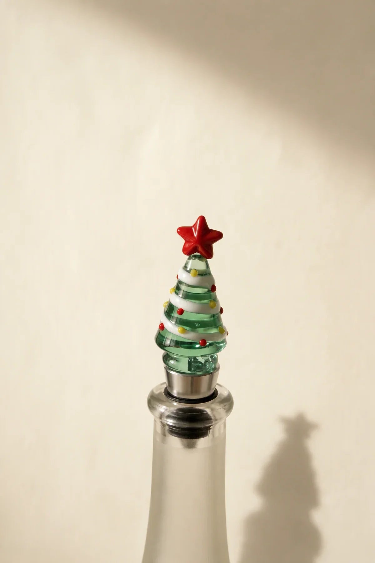 Alpine Glow Beaded Glass Bottle Stopper