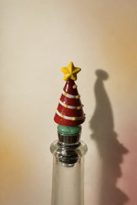 Alpine Glow Beaded Glass Bottle Stopper