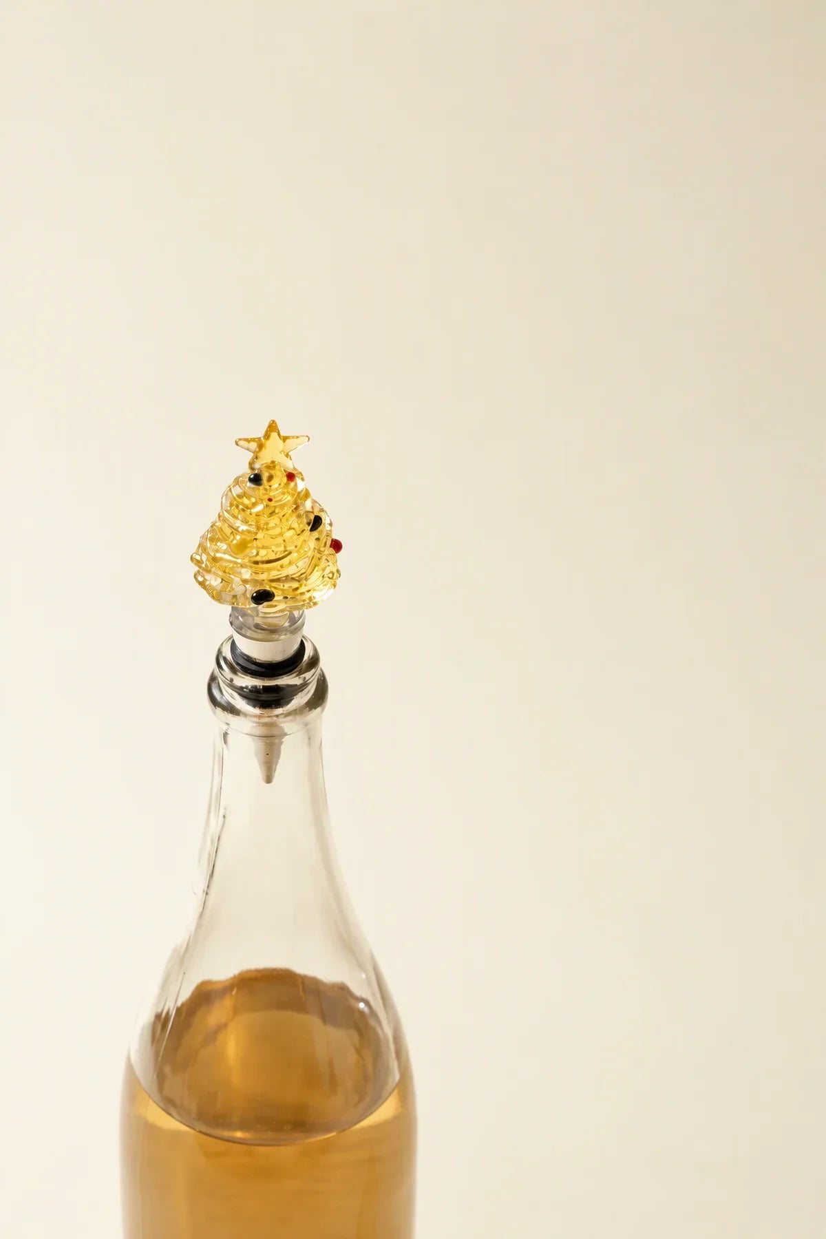 Alpine Glow Beaded Glass Bottle Stopper