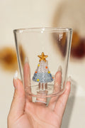 Winter Gala Clear Glass Cup