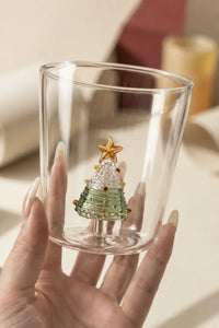 Winter Gala Clear Glass Cup