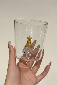 Winter Gala Clear Glass Cup