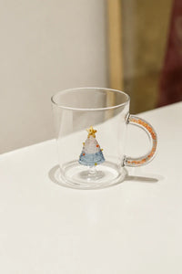 Winter Gala Clear Glass Mug