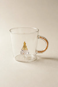 Winter Gala Clear Glass Mug