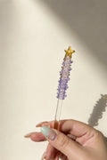 Winter Gala Clear Glass Coffee Stirrer