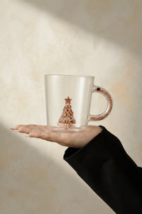 Winter Gala Clear Glass Mug