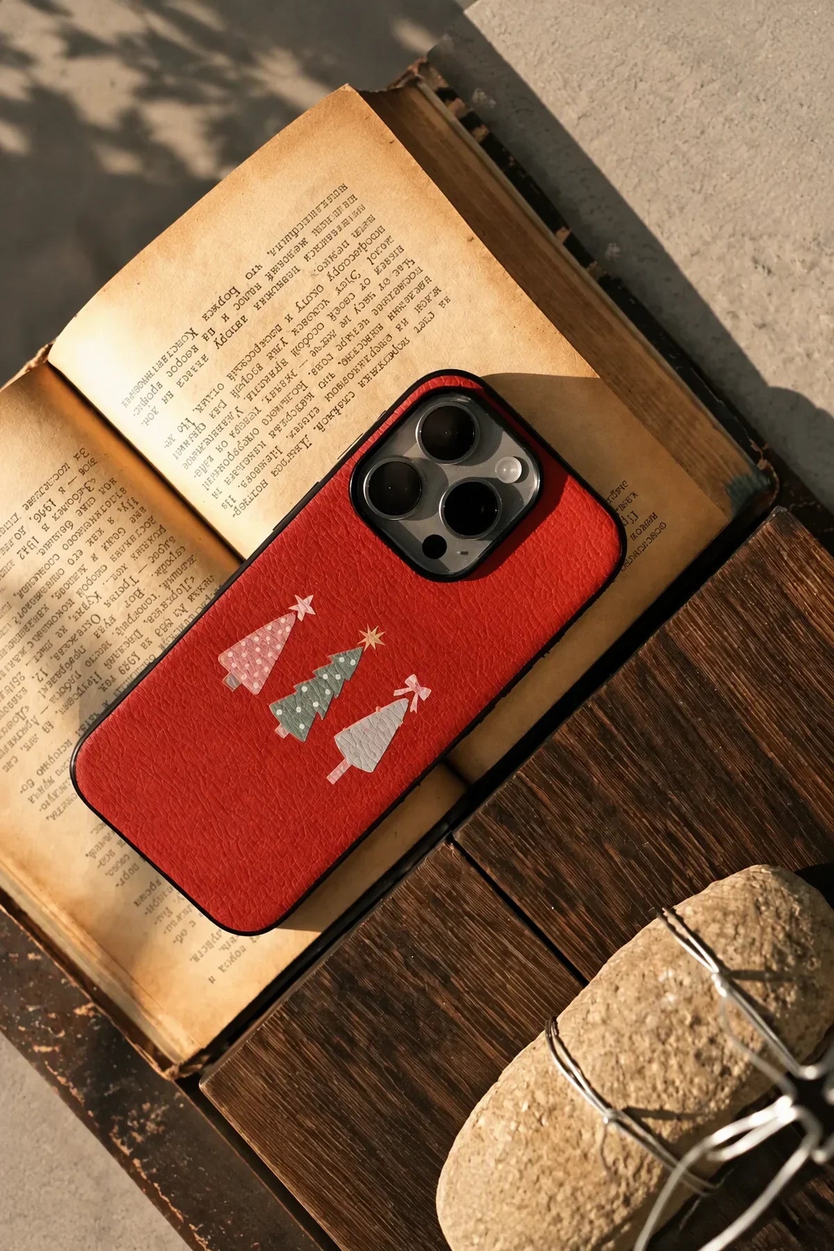 Winter Grove Red Phone Case